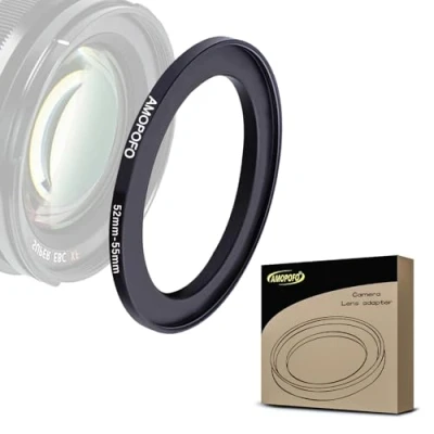 Abbildung von 52mm 55mm Step up Filteradapter Ring Metall Filter Adapterring von Kamera Objektiv mit Filtergewinde auf Zubehör