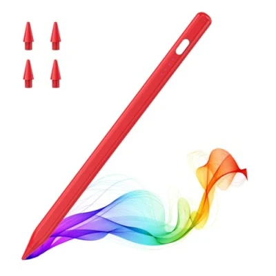 Abbildung von MoKo Stift für iPad (A16) 11. 10. Gen, Stylus 2018 2025 Apple 11/10/9/8/7/6/A16,Mini 7/6/5,Air M3/M2 11&quot;/13&quot;/5/4/3, Pro M4 13&quot;/12,9&quot;/11&quot; Neigungssensibilität,USB C Schnellladung