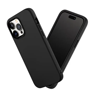 Abbildung von RhinoShield Case kompatibel mit [iPhone 14 Pro Max] SolidSuit Stoßdämpfende &amp; schlanke Schutzhülle Premium Finish 3.5 Meter Fallschutz Klassik Schwarz