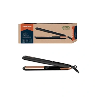Abbildung von Grundig Glätteisen HS 7030 Keramik Beschichtung, NaturaShine Hair Styler Straight &amp; Curls