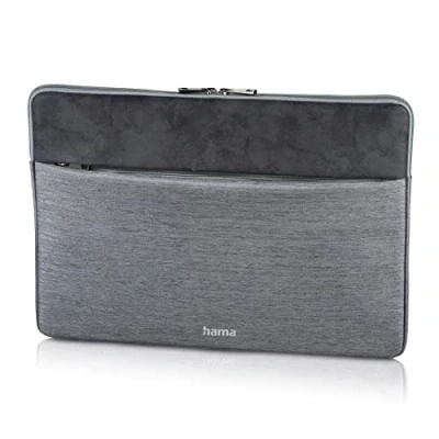Abbildung von Hama Tasche für Tablet und Notebook bis 13.3 Zoll (Tablettasche, Laptoptasche Notebook, Tablet, iPad, iPad Pro, MacBook, Surface 13,3 Zoll, Hülle, Case, Laptophülle, Sleeve) Hellgrau