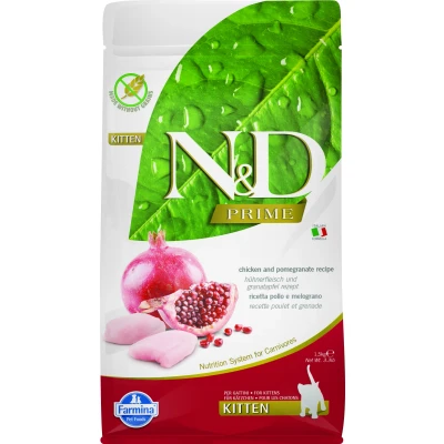 Abbildung von N&amp;D PRIME CAT KITTEN Huhn &amp; Granatapfel varianten 1,5 kg