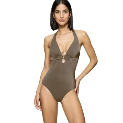 Abbildung von Triumph Midnight SWIM Badeanzug, Damen, Größe: 36xB, Havanna