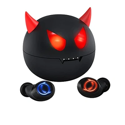 Abbildung von AMAFACE Bluetooth Kopfhörer,Kabellose In Ear Kopfhörer mit Dual Mikrofon,Leichtgewicht Wireless Earbuds 36 Stunden Wiedergabe,tiefer Bass 3D Surround Stereo,tragbarer Mini Teufel Ladekoffer