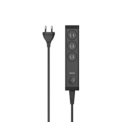 Abbildung von Hama USB Ladegerät 6 Port 34W (Ladestation mehrere Geräte, 6fach A, Mehrfach Steckdose, Netzteil, für Smartphone, Handy und Tablet, Multi Ladestation) schwarz