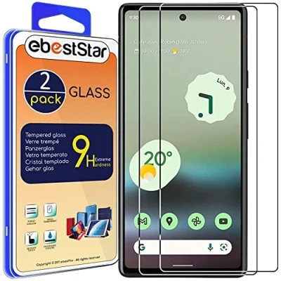 Abbildung von ebestStar {2 Stück) Panzer Schutz Glas für Google Pixel 6A, 3D Displayschutz, 9H gehärte Glas, Abgerundete, Blasenfrei