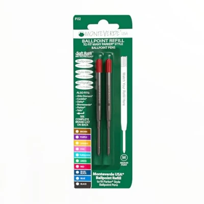 Abbildung von Monteverde Soft Kugelschreibermine (Parker) Medium Red 2 Pc
