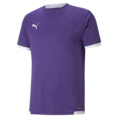Abbildung von Puma Teamliga Sport Tshirt, Herren, Größe: XL, Lilaweiss