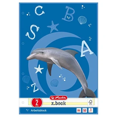 Abbildung von Herlitz 215020 Arbeitsblock A4, Lineatur 02 (liniert), FSC Mix, 5 er Pack