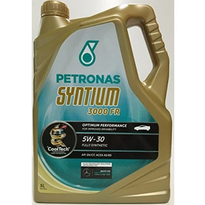 Abbildung von PETRONAS Syntium 3000 FR Motoröl Öl 5W30 5L 5 Liter API SN/CF ACEA A5/B5