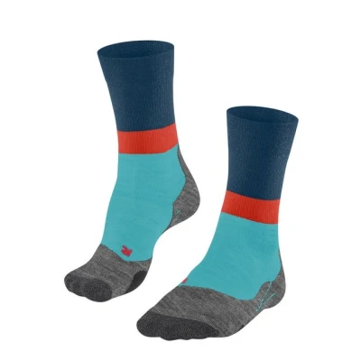 Abbildung von FALKE Herren Wandersocken TK2 Explore M So Wolle Funktionsmaterial antiblasen dick 1 Paar, Blau Turquoise 6206 Crest O, 46 48