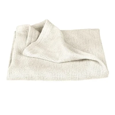 Abbildung von roba Babydecke &#039;Seashells Oyster&#039; 80 x cm Kuscheldecke in Strickoptik aus Bio Baumwolle GOTS &amp; Oeko Tex 100 zertifiziert Weiß