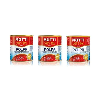 Abbildung von 6x Mutti polpa di Pomodoro Tomatenpulpe Tomaten sauce 100% Italienisch 2,5 Kg