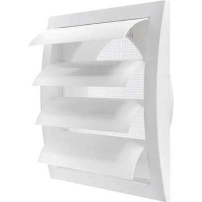 Abbildung von Ø150mm 190x190 mm Lüftungsgitter mit integriertem Schädlingsschutz, stabil, Lüftungsgitter, HVAC Lüftungsschlitzabdeckung (Ø150mm, Weiß)