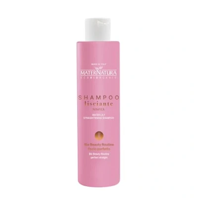 Abbildung von Maternatura, Glättendes Shampoo für glattes Haar mit Seerose, Anti Frizz Wirkung und langanhaltend Haar, Bio Beauty Routine perfekte Glätte, Made in Italy 250 ml