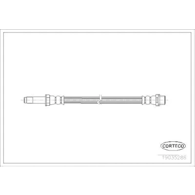 Abbildung von CORTECO 19035286 Bremsschläuche Hinterachse 540 MERCEDES BENZ: Sprinter 3.5 T Kastenwagen, Pritsche/Fahrgestell