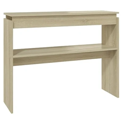 Abbildung von vidaXL Konsolentisch Konsole Beistelltisch Flurtisch Sideboard Ablagetisch Wandtisch Frisiertisch Schminktisch Sonoma Eiche 102x30x80cm Holzwerkstoff
