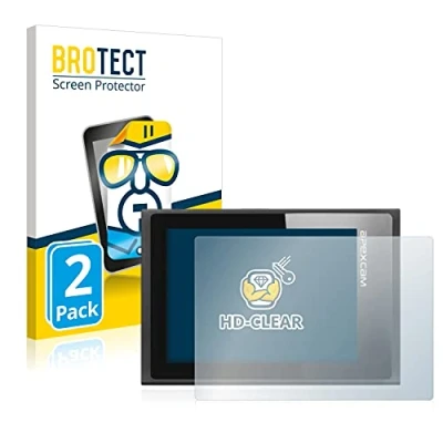 Abbildung von BROTECT (2 Stück Schutzfolie für Apexcam ‎M80 Air Displayschutz Folie Ultra Klar