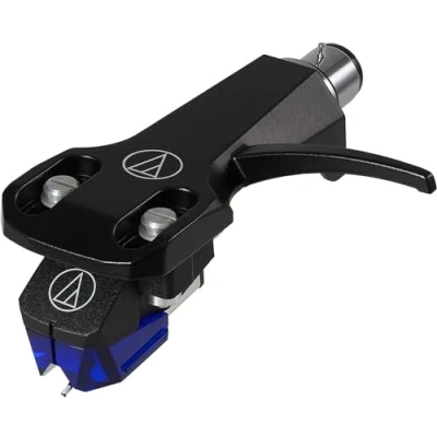 Abbildung von Audio Technica AT XP3/H Dual Moving Magnet Stereotonabnehmer DJ mit Headshell Blau