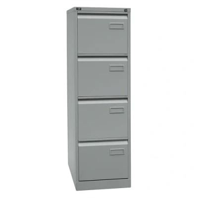 Abbildung von Bisley Light Hängeregistraturschrank, einbahnig, DIN A4, 4 HR Schubladen, Stahl, 633 Schwarz, 62.2 x 41.3 132.1 cm