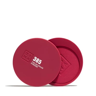 Abbildung von 3INA MAKEUP The No Rules Powder 385 Burgunderrot 3 in 1 Kompaktpuder für Augen Lippen und Wangen Puder mit Hyaluronsäure Ceramide Weiches Leichte Formel Vegan Cruelty Free