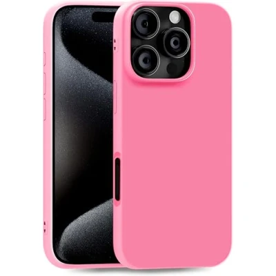Abbildung von MyGadget Hülle kompatibel mit Apple iPhone 16 Pro robuste Handyhülle TPU Case Slim Silikonhülle Back Cover Kratzfest Schutzhülle matt Rosa