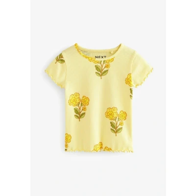 Abbildung von Next Regular FIT 4 PACK . Tshirt print für Kinder, Größe: 122, Peach pink