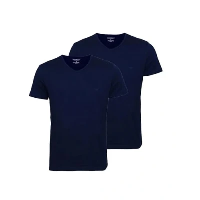 Abbildung von Emporio Armani 2 PACK Tshirt basic, Herren, Größe: Small, Navy