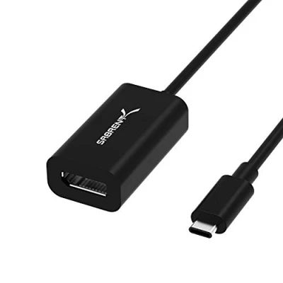 Abbildung von Sabrent USB C auf DisplayPort Adapter unterstützt bis zu 4K@60Hz (DA DPUC)