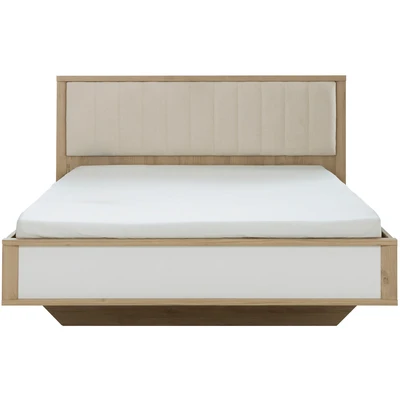 Abbildung von Gami Bett &quot;MANAE&quot;, Kopfteil mit Stoffelement, Lattenrost und Matratze nicht enthalten