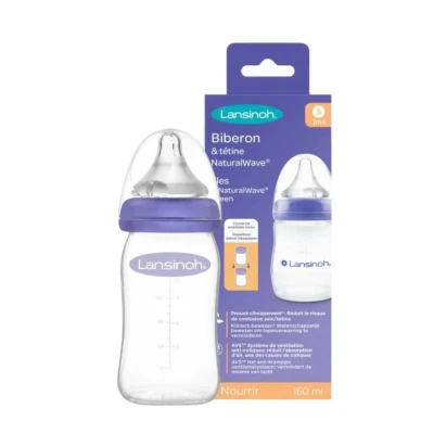 Abbildung von Lansinoh NaturalWave Babyfles 160 ml 1st