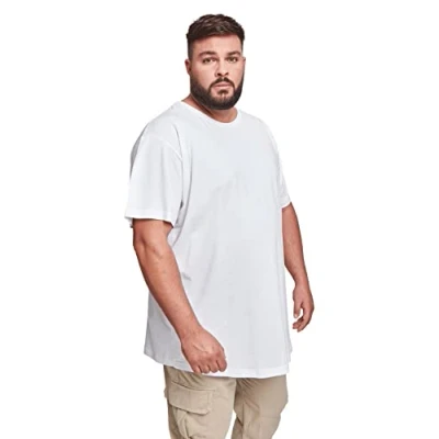 Abbildung von Urban Classics Herren Shaped Long Tee T Shirt, Weiß (Weiß 220), S