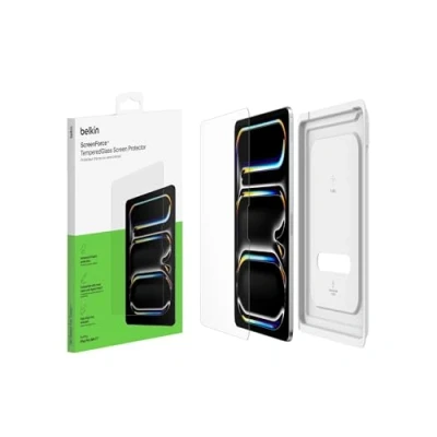Abbildung von Belkin ScreenForce TemperedGlass Displayschutzfolie für iPad Pro, 11&quot;, Schutzfolie mit Härtegrad 9H, Hartglas, 0,33 mm dünn, kratzfest, einfache Anbringung, kompatibel Hüllen und Apple Pencil