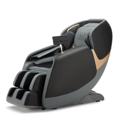 Abbildung von ROTAI Massagesessel, Vollkörper Zero Gravity SL Spur Shiatsu Massagesessel mit Heizung, Bluetooth, Fußroller, Wadenknetmassage(Schwarz)