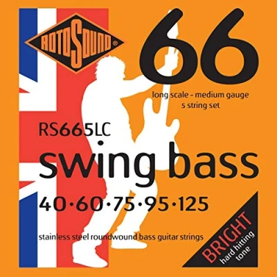 Abbildung von Rotosound Edelstahlsaiten für E Bass, Runddraht, Stärke: medium (40 60 75 95 125)