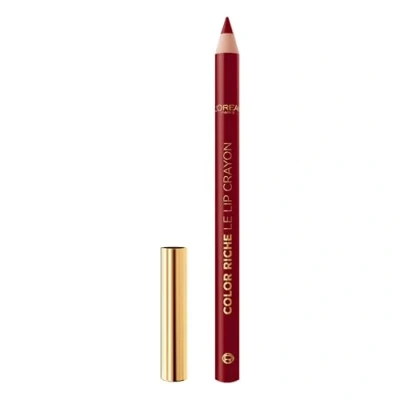 Abbildung von L’Oréal Paris Color Riche Le Lipliner 1990 Bordeaux, mit weicher Mine, für klare Lippenkonturen, pflegenden Inhaltsstoffen