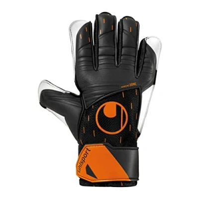Abbildung von uhlsport Speed Contact Starter Soft Torwarthandschuhe Fußball schwarz/weiß/Fluo orange Größe 2