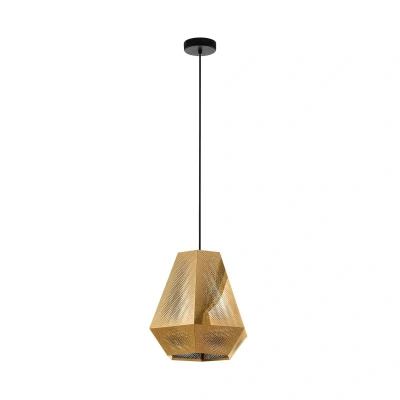 Abbildung von Eglo 43227 Pendelleuchte CHIAVICA 1 messing E27 1X28W Ø36cm H:110cm dimmbar