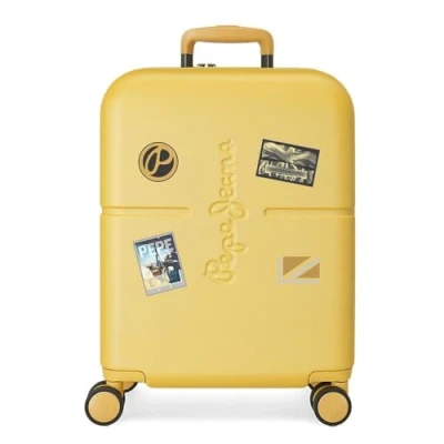 Abbildung von Pepe Jeans Chest Kabinentrolley Ocker, 40 x 55 20 cm, starr, ABS Verschluss, integriert, 37 l, 3,22 kg, 4 Räder, Handgepäck