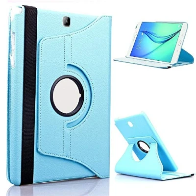 Abbildung von QiuKui Tab Hülle für Samsung Galaxy S2 8,0 Zoll, Tablet Gehäuse 360 ​​rotierende Halterung Faltständer Flip Lederabdeckung Zoll T710 T713 T715 T719 SM