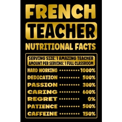 Abbildung von FRENCH TEACHER GIFTS: Novelty Lined Notebook Funny Appreciation Present for Educators