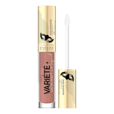 Abbildung von Eveline Cosmetics Variété Langanhaltender Flüssig Lippenstift mit Hyaluronsäure Nr. 01, Mattes Finish, Feuchtigkeitsspendende Formel