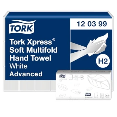 Abbildung von Tork Xpress Soft Multifold Advanced weiß Karton 21 x 136 Stück