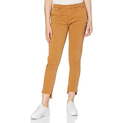Abbildung von Yargıcı Damen Piping Detailed Trousers Hose, Braun (Milky Brown 024), 42