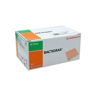 Abbildung von Bactigras Antiseptische Paraffingaze 5x5 50 St