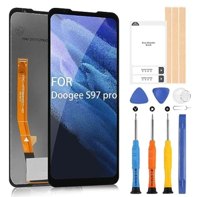 Abbildung von LCD Bildschirm für Doogee S97 Pro Display Digitazer Touchscreen Ersatz Assembly mit Reparaturwerkzeug Set (6,39 Zoll, Schwarz)