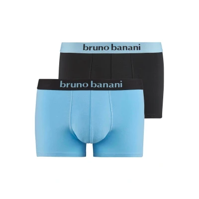 Abbildung von Bruno Banani Retro 2ER PACK Flowing Panties, Herren, Größe: XXL, Himmelblau schwarz