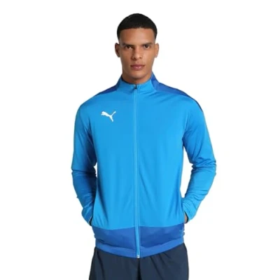 Abbildung von Puma Teamgoal Trainingsjacke, Herren, Größe: XXL, Electric blue lemonade/team power