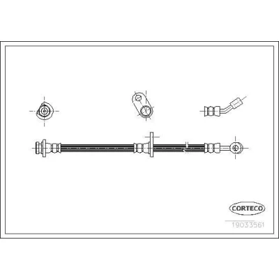 Abbildung von CORTECO 19033561 Bremsschläuche Hinterachse 480 HONDA: Accord 7 Limousine
