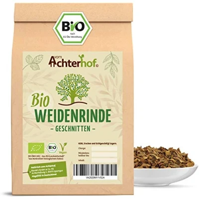 Abbildung von Weidenrinde Bio (250g) geschnitten getrocknet Weidenrindentee vom Achterhof